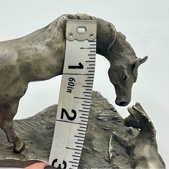 Hallmark Little Gallery”Love Is Gentle”Pewter Horse&Foal Sculpture Miriam Rieker - Picture 5 of 8